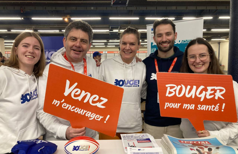 Lucile Woodward sur le stand de la GCN