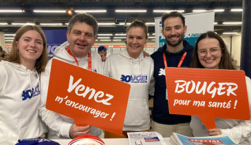 Lucile Woodward sur le stand de la GCN